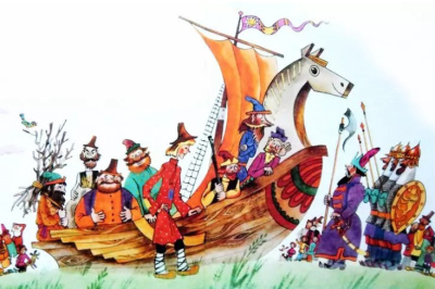 Русская народная сказка – Летучий корабль Слушайте книги онлайн бесплатно на knigavushi.com